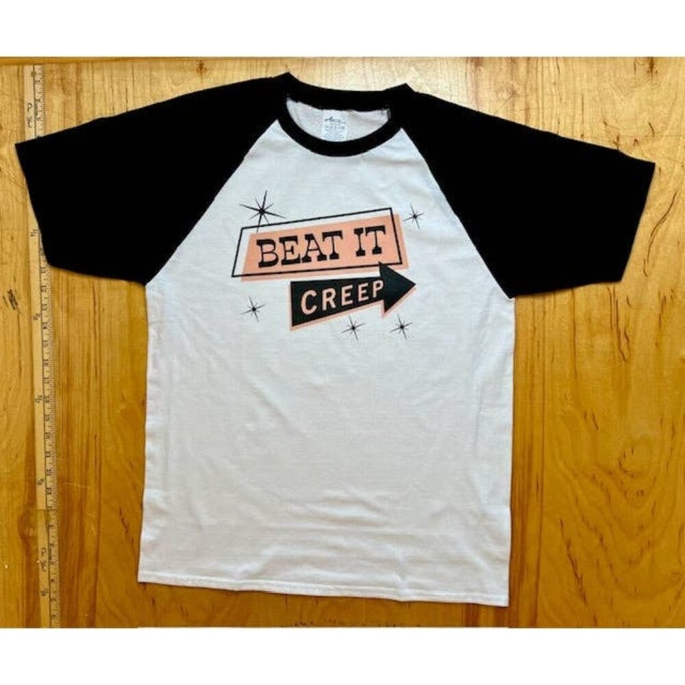 Beat It Creep Raglan Baseball Tee Shirt NWT